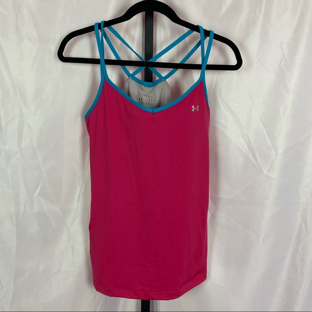 Under Armour Fitted Workout Tank, size Large